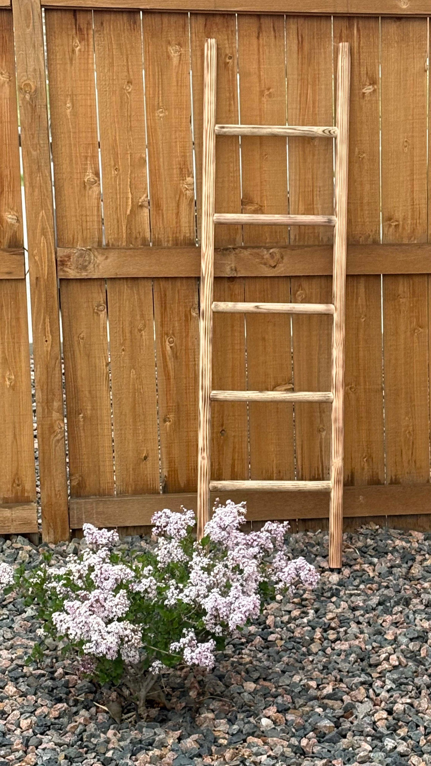 The Charred Slant | Custom Handcrafted Blanket Ladder