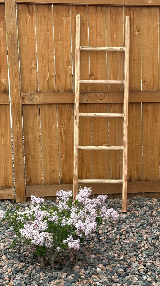 The Charred Slant | Custom Handcrafted Blanket Ladder